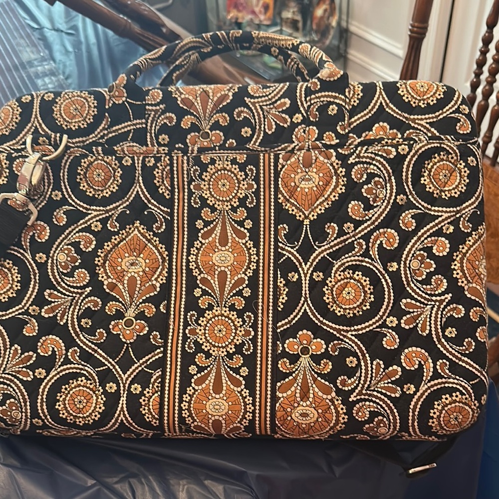 Vera Bradley Black and Gold Laptop Case
